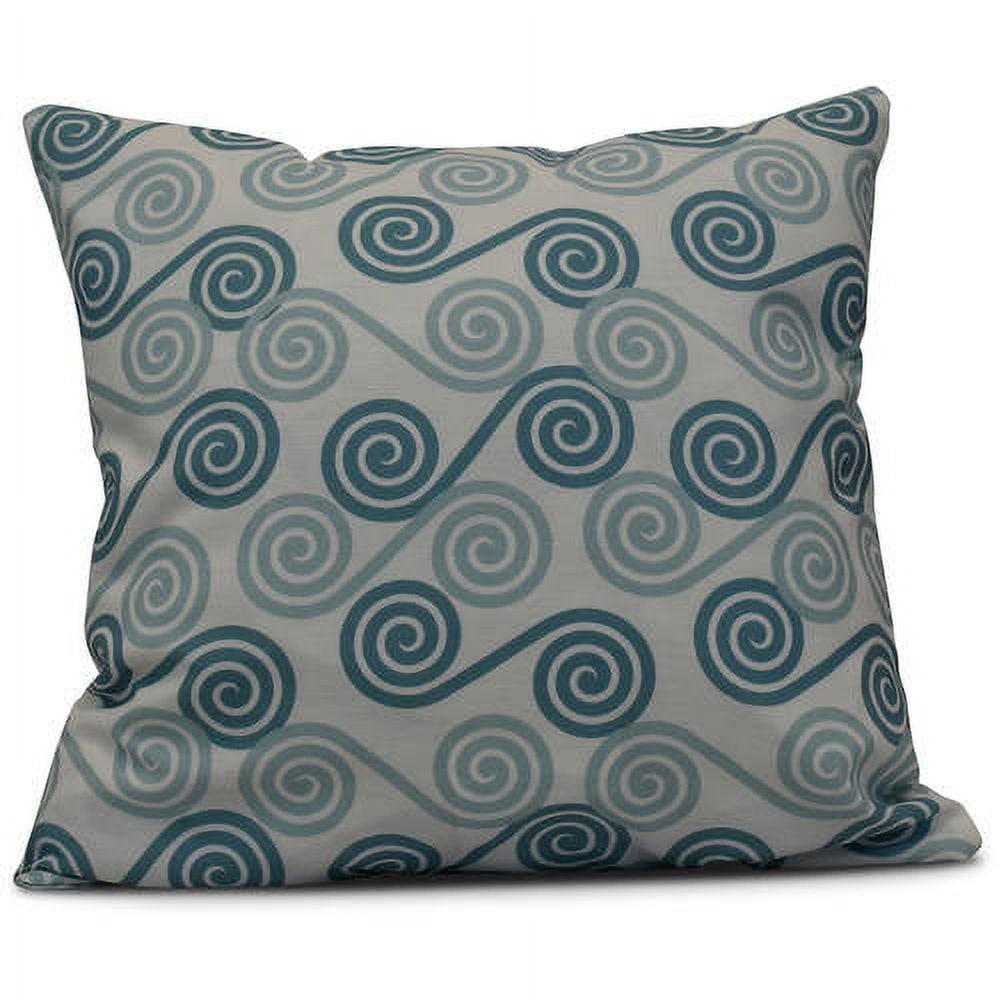 Simply Daisy Rip Curl Geometric Print Outdoor Pillow