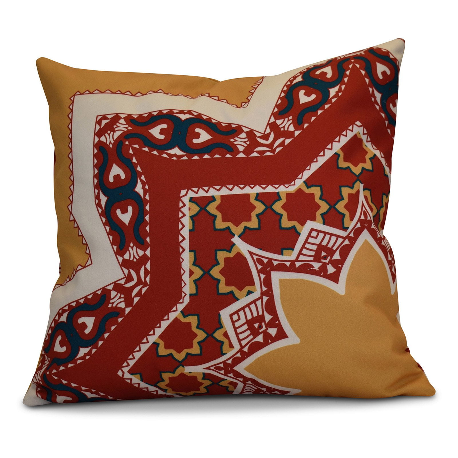 Simply Daisy Rising Star Geometric Print Outdoor Pillow