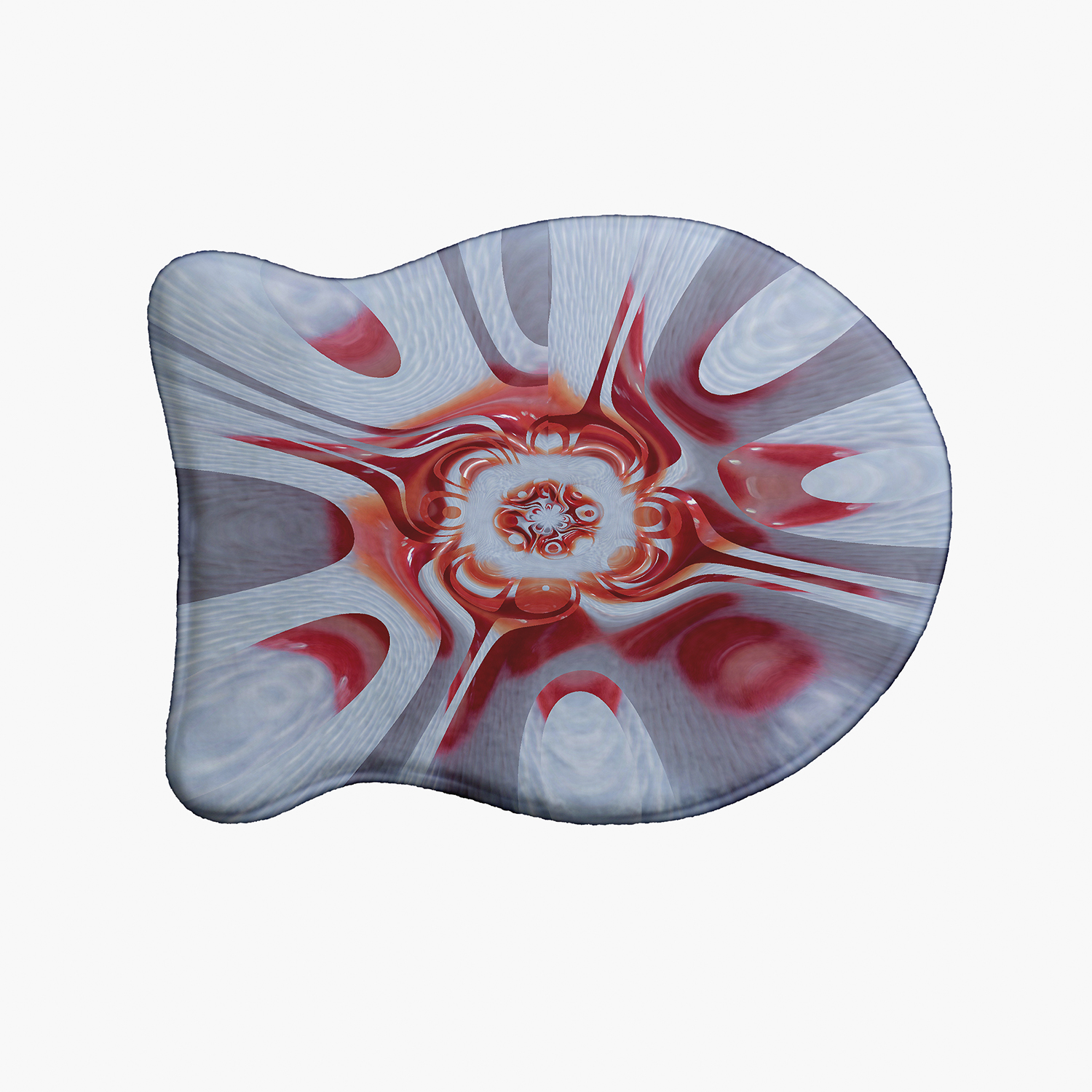 Simply Daisy Rose Water Fish Shape Pet Feeding Mat for Cats