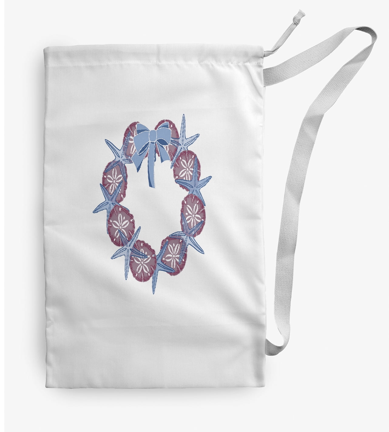 Simply Daisy SS Wreath 28 x 36 in Purple Laundry Bag