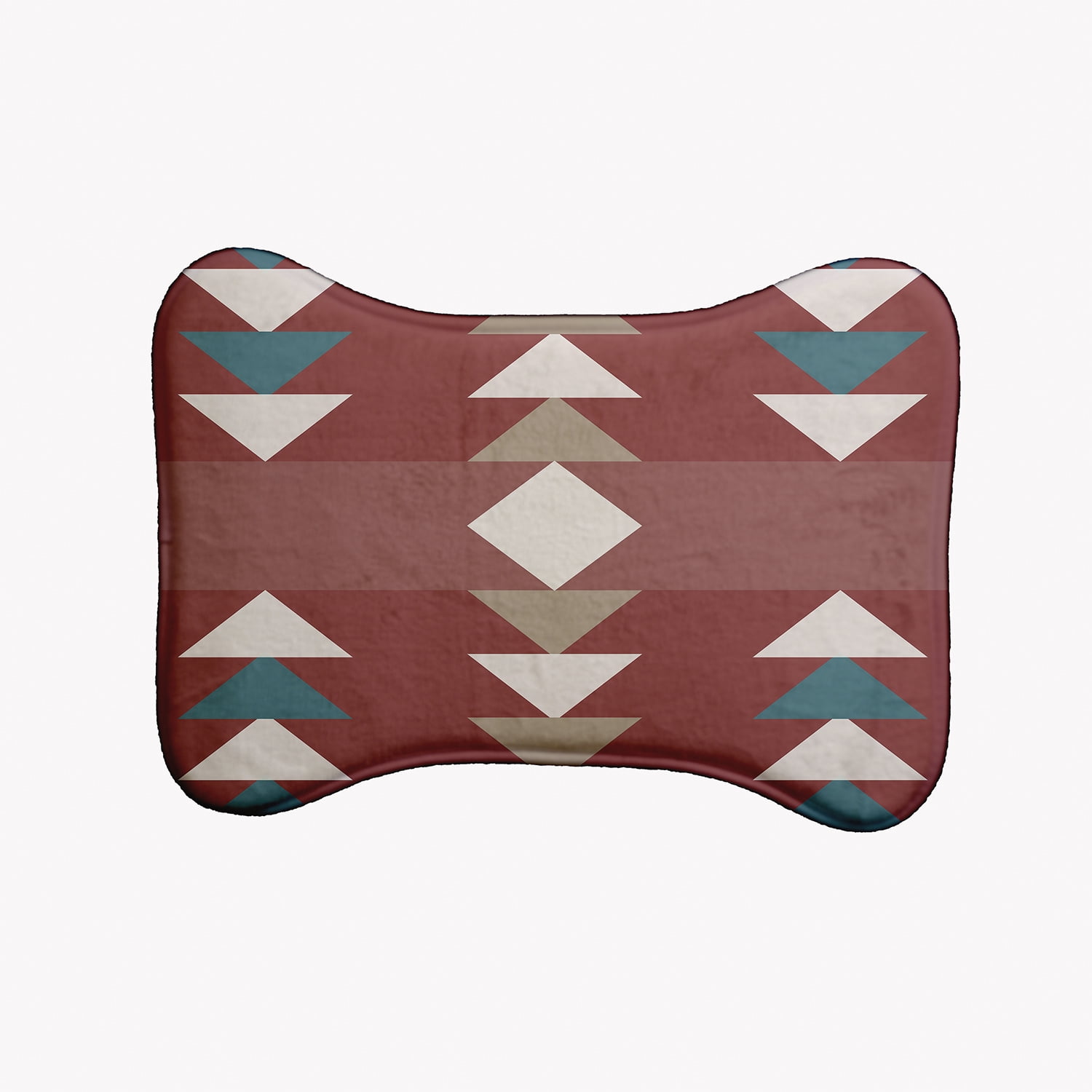 Simply Daisy Sagebrush Bone Shape Pet Feeding Mat for Dogs