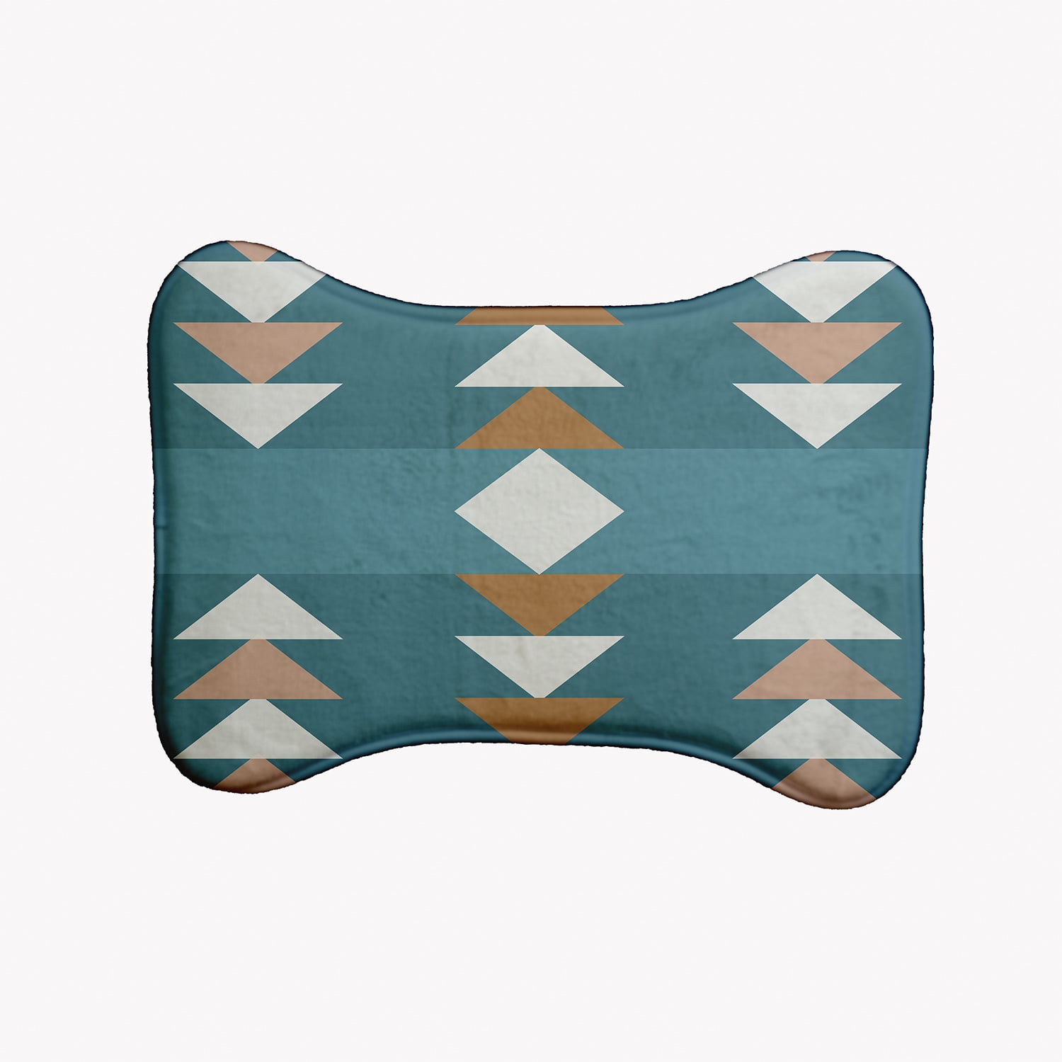 Simply Daisy Sagebrush Bone Shape Pet Feeding Mat for Dogs
