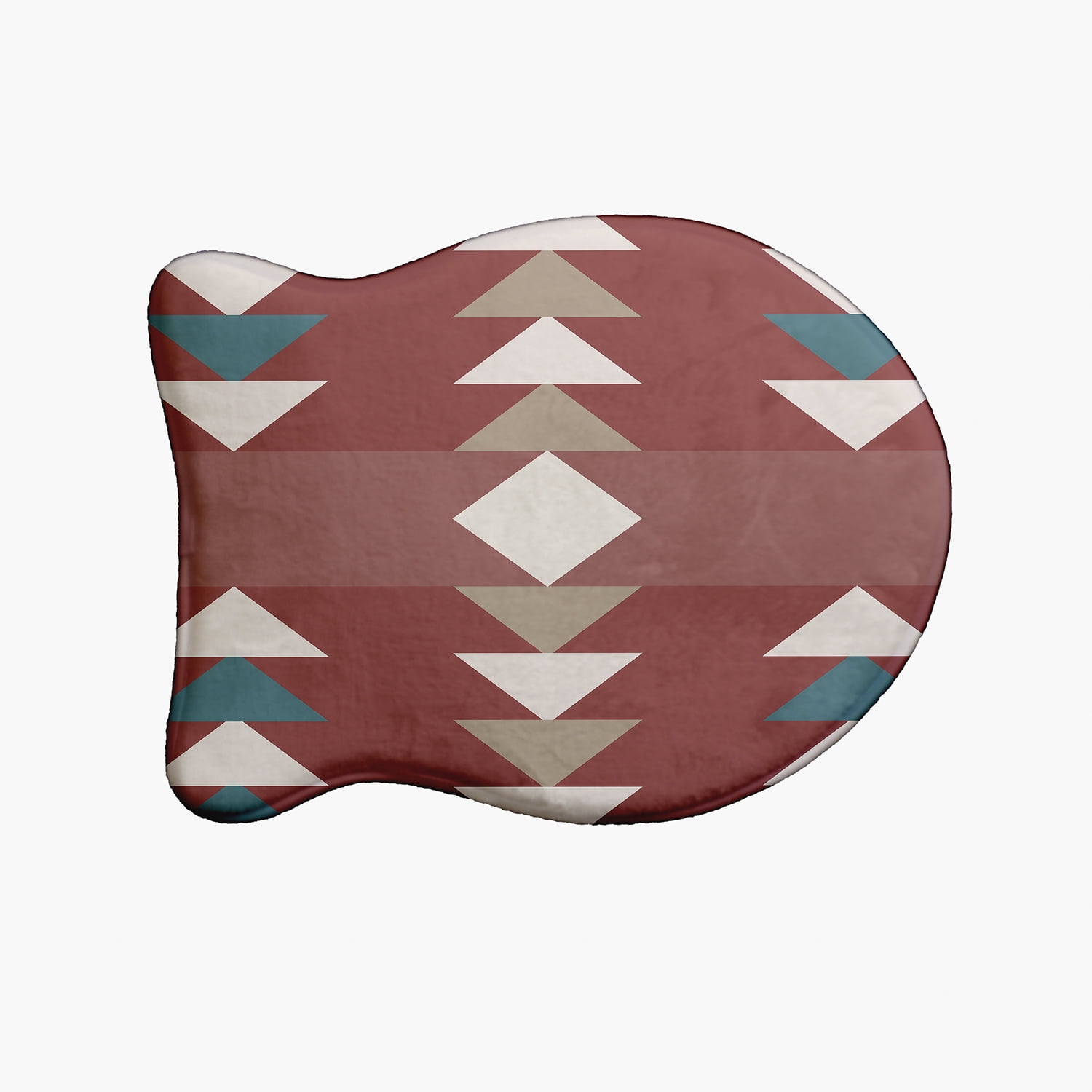 Simply Daisy Sagebrush Fish Shape Pet Feeding Mat for Cats