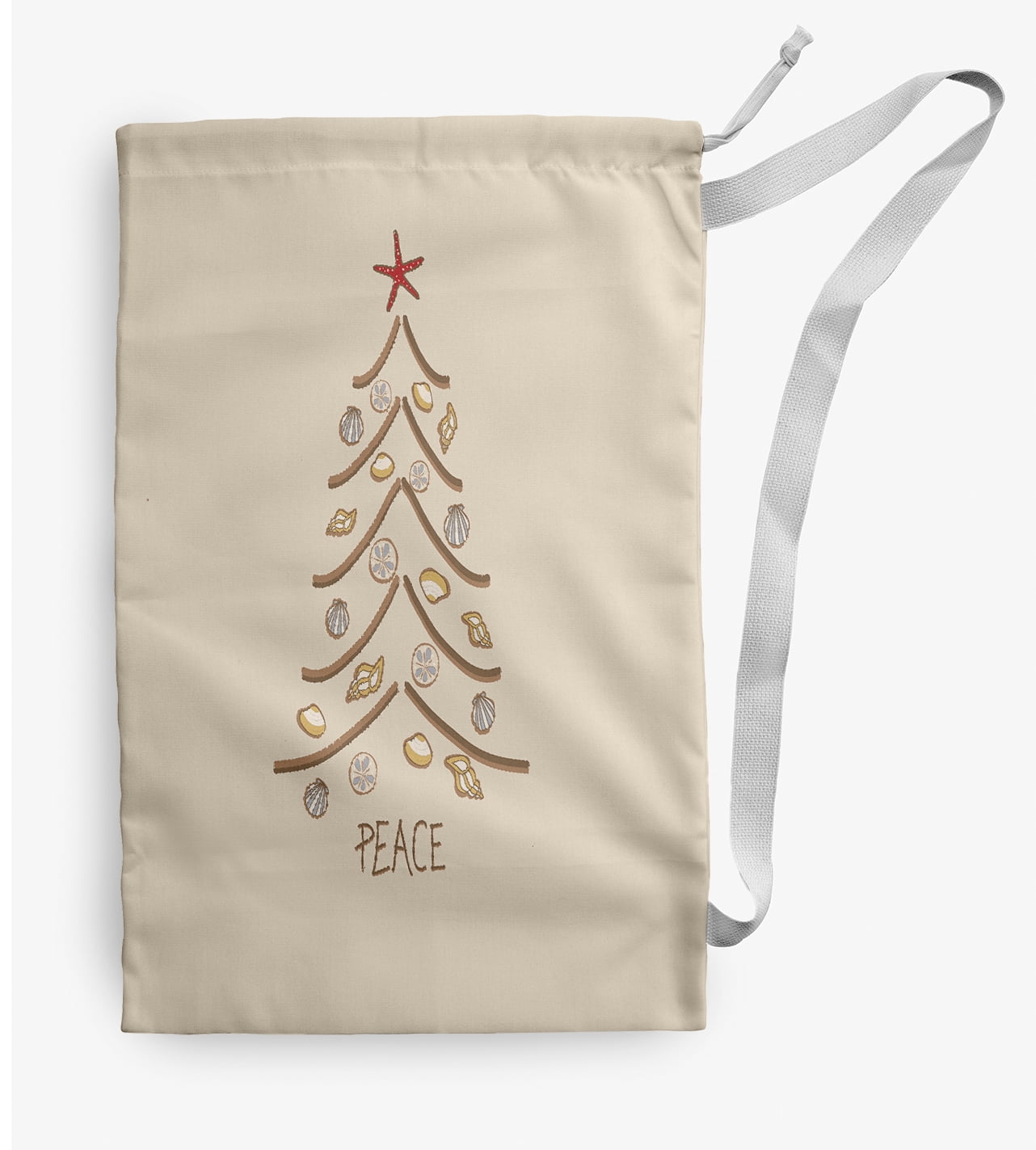 Simply Daisy Sand Tree 28 x 36 in Ivory Laundry Bag