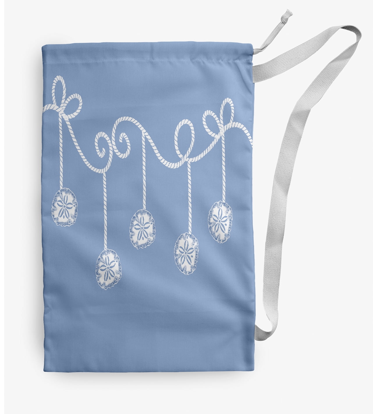 Simply Daisy Sanddollar Ornaments 28 x 36 inch Blue Laundry Bag