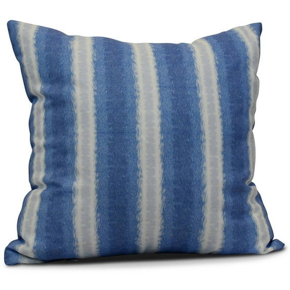 Simply Daisy Sea Lines Stripe Print Outdoor Pillow