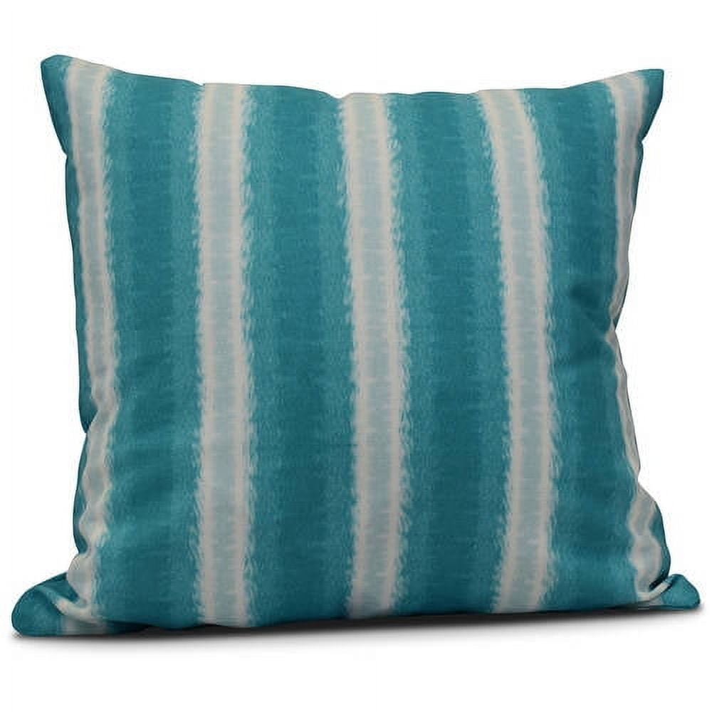 Simply Daisy Sea Lines Stripe Print Outdoor Pillow