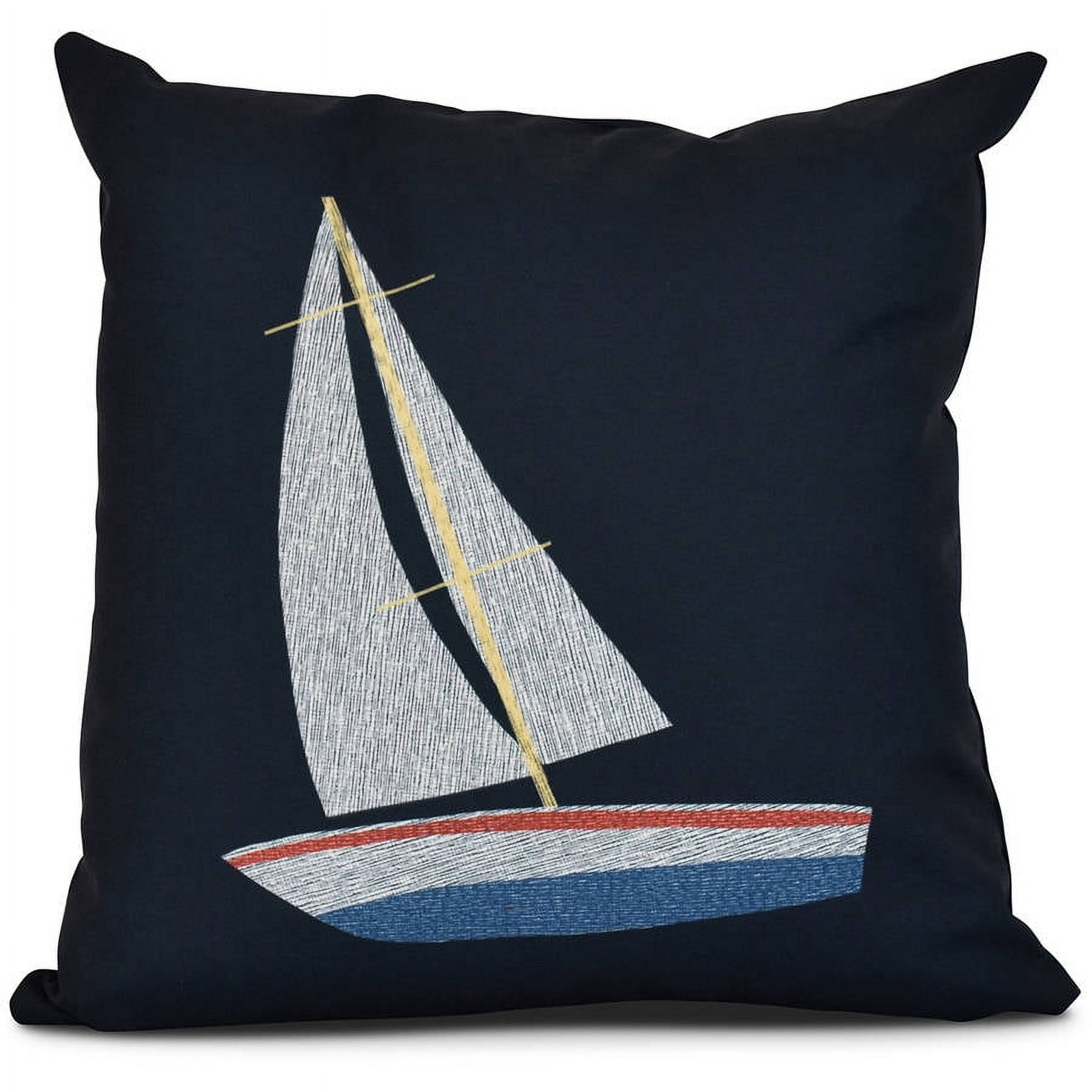 Simply Daisy, Set Sail, Geometric Print Pillow