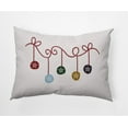 thumbnail image 1 of Simply Daisy Snow Colored Sanddollar Ornaments Christmas Soft Spun Polyester Indoor/Outdoor Throw Pillow, 14" x 20", 1 of 4