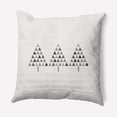 thumbnail image 1 of Simply Daisy Snow Colored Triangle Trees Christmas Soft Spun Polyester Indoor/Outdoor Throw Pillow, 20" x 20", 1 of 4
