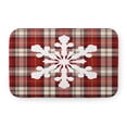 thumbnail image 1 of Simply Daisy Snow Flake on Plaid Pet Feeding Mat for Dogs and Cats, 1 of 3