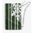 thumbnail image 1 of Simply Daisy Snow Flake on Stripes 18 x 29 in Green Laundry Bag, 1 of 3