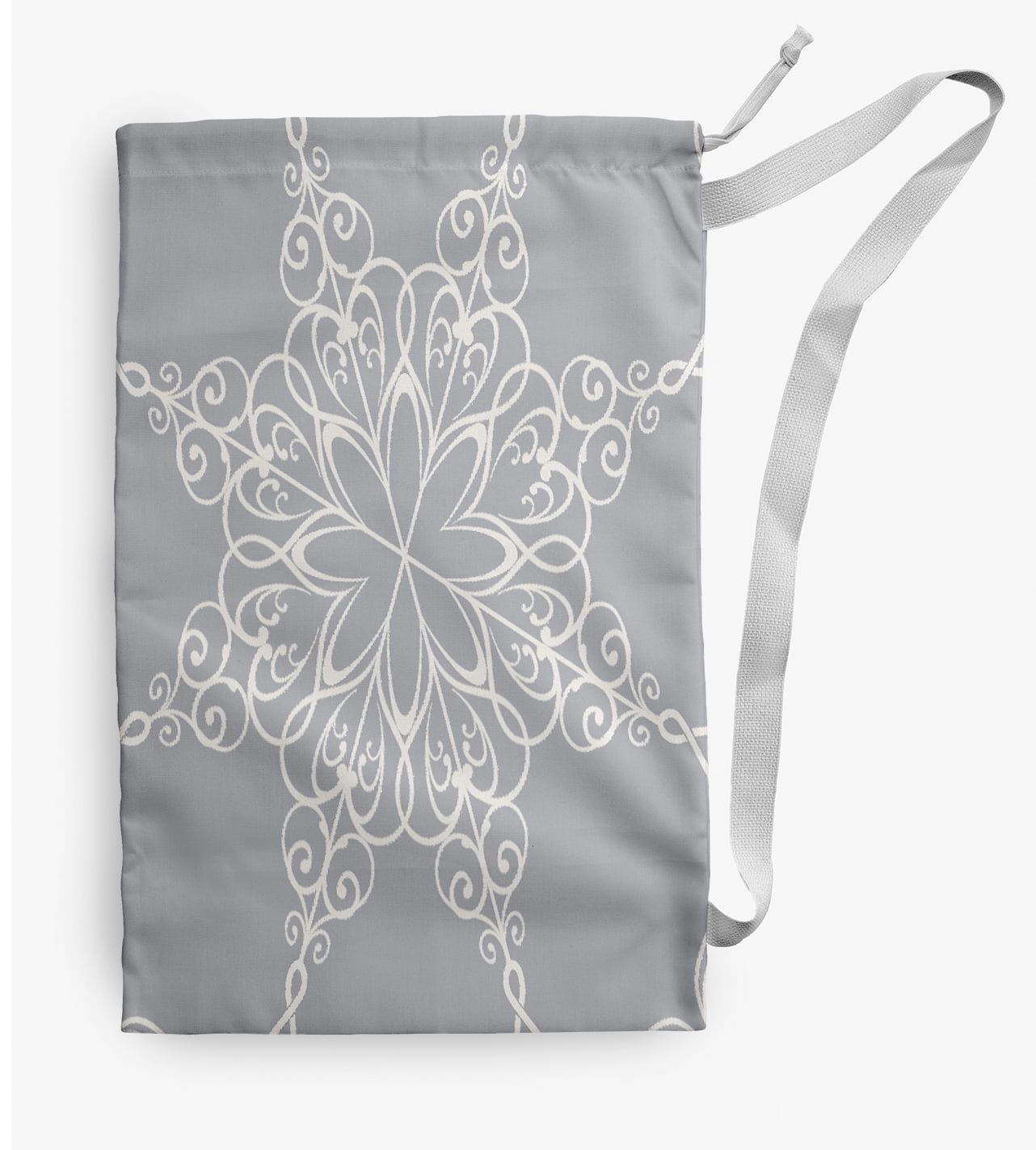 Simply Daisy Snowflake 28 x 36 in Grey Laundry Bag
