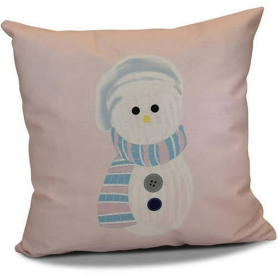 Simply Daisy Sock Snowman Geometric Print Outdoor Pillow