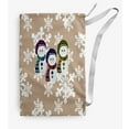 thumbnail image 1 of Simply Daisy Sock Snowmen 18 x 29 in Taupe Laundry Bag, 1 of 3