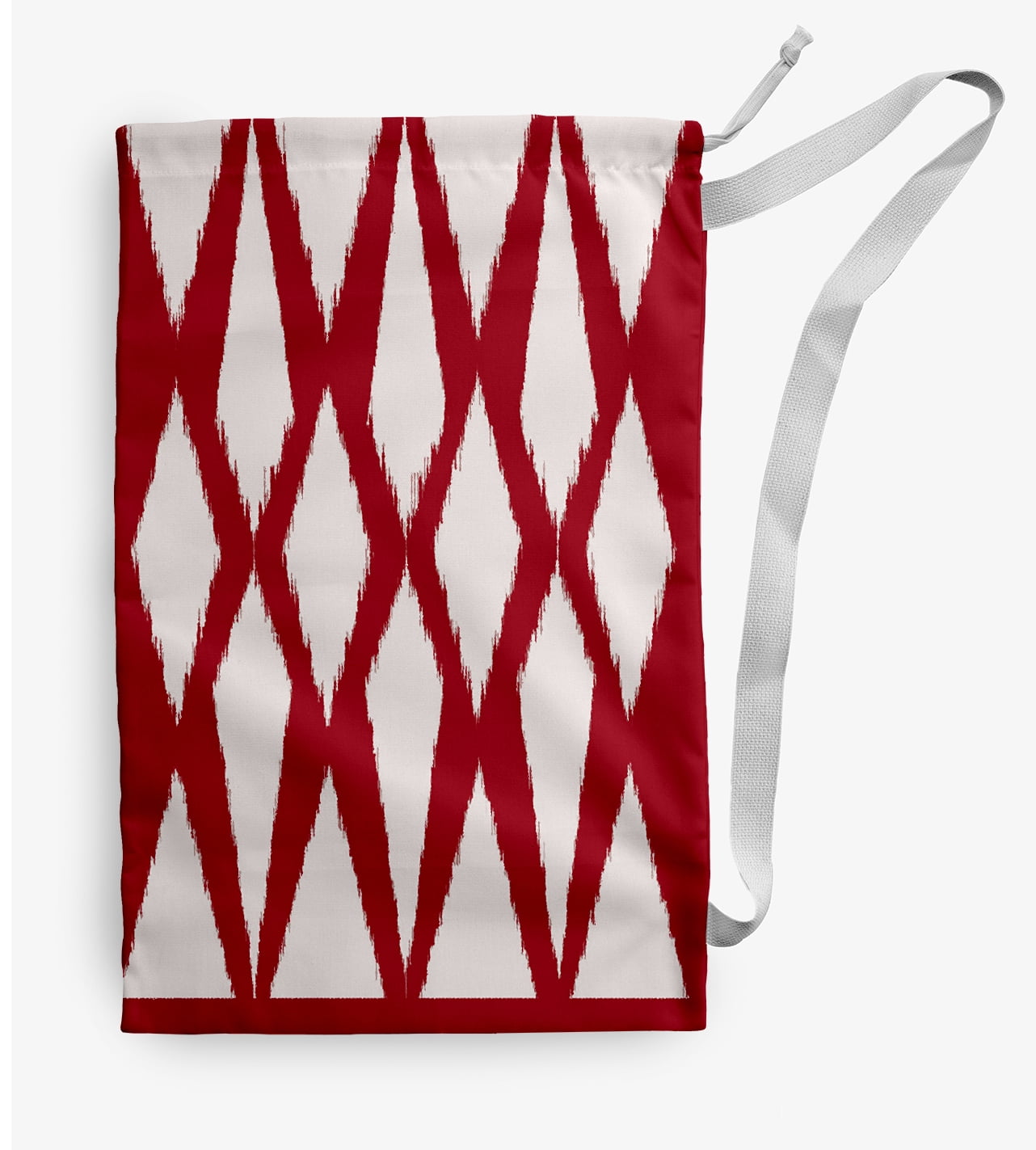 Simply Daisy Soft Diamond 28 x 36 in Red Laundry Bag