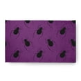 thumbnail image 1 of Simply Daisy Spider Pattern Amethyst Halloween Chenille Area Rug, 18" x 30", 1 of 5