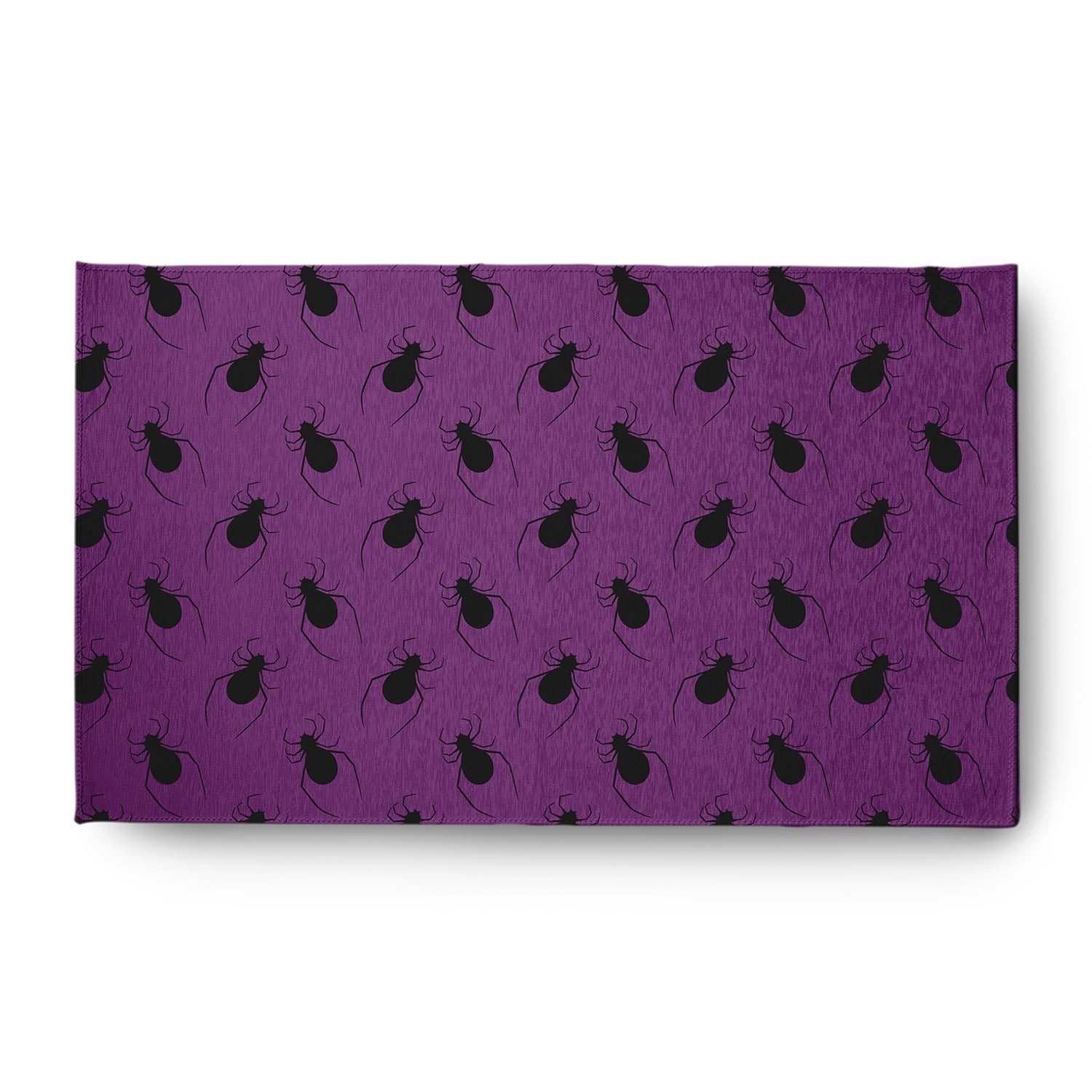 Simply Daisy Spider Pattern Amethyst Halloween Chenille Area Rug, 3' x 5'