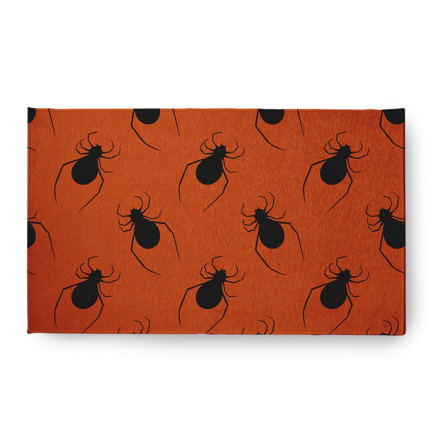 Simply Daisy Spider Pattern Sienna Halloween Chenille Area Rug, 18" x 30"