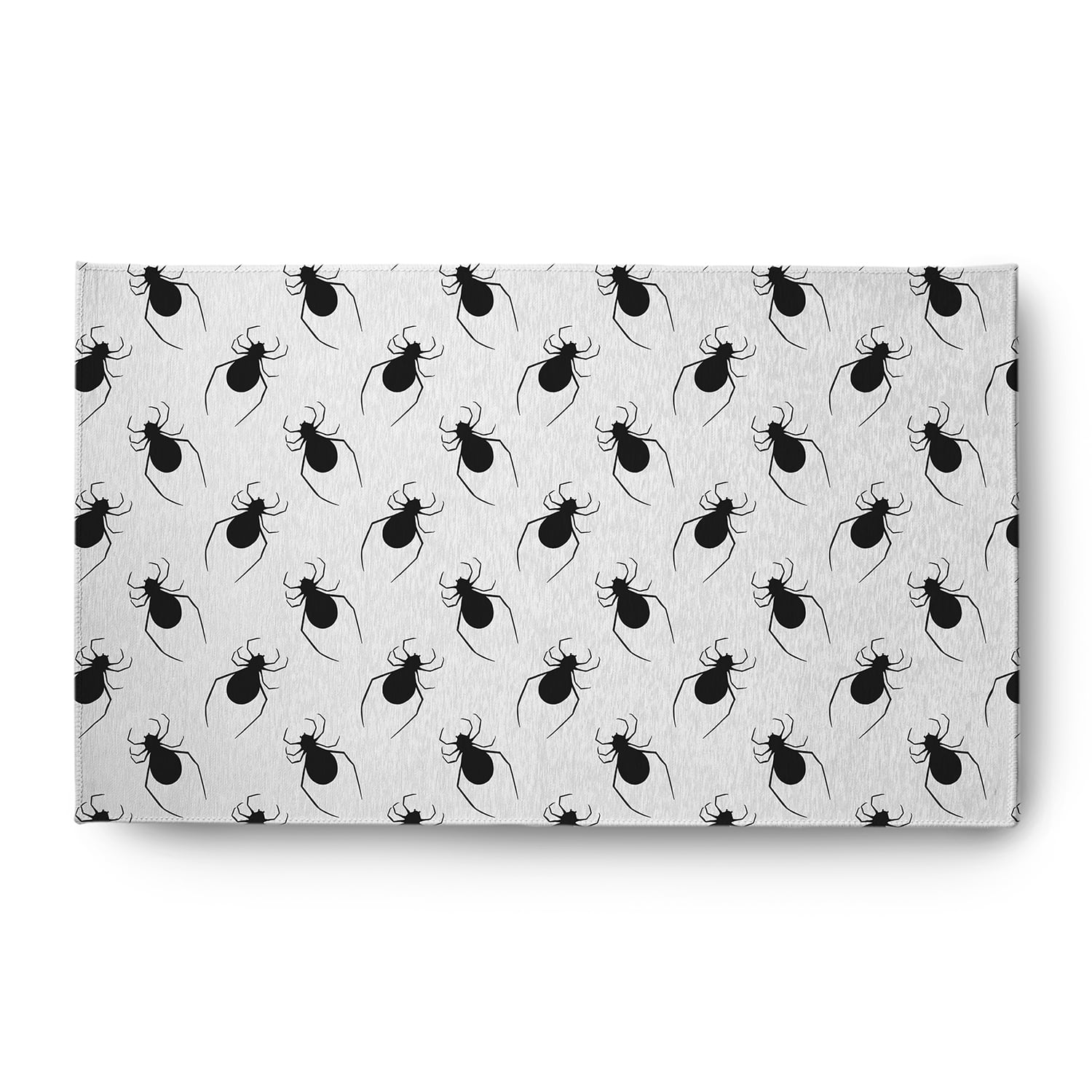 Simply Daisy Spider Pattern White Halloween Chenille Area Rug, 3' x 5'