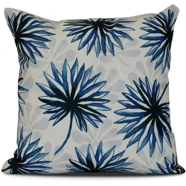 Simply Daisy, Spike and Stamp, Floral Print Outdoor Pillow