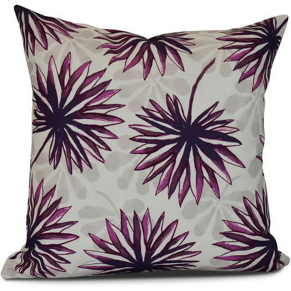 Simply Daisy, Spike and Stamp, Floral Print Outdoor Pillow