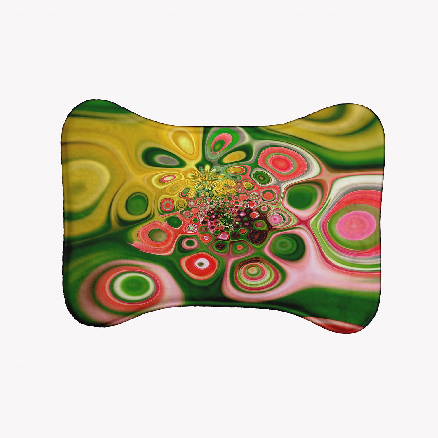 Simply Daisy Spring Pallet Bone Shape Pet Feeding Mat for Dogs