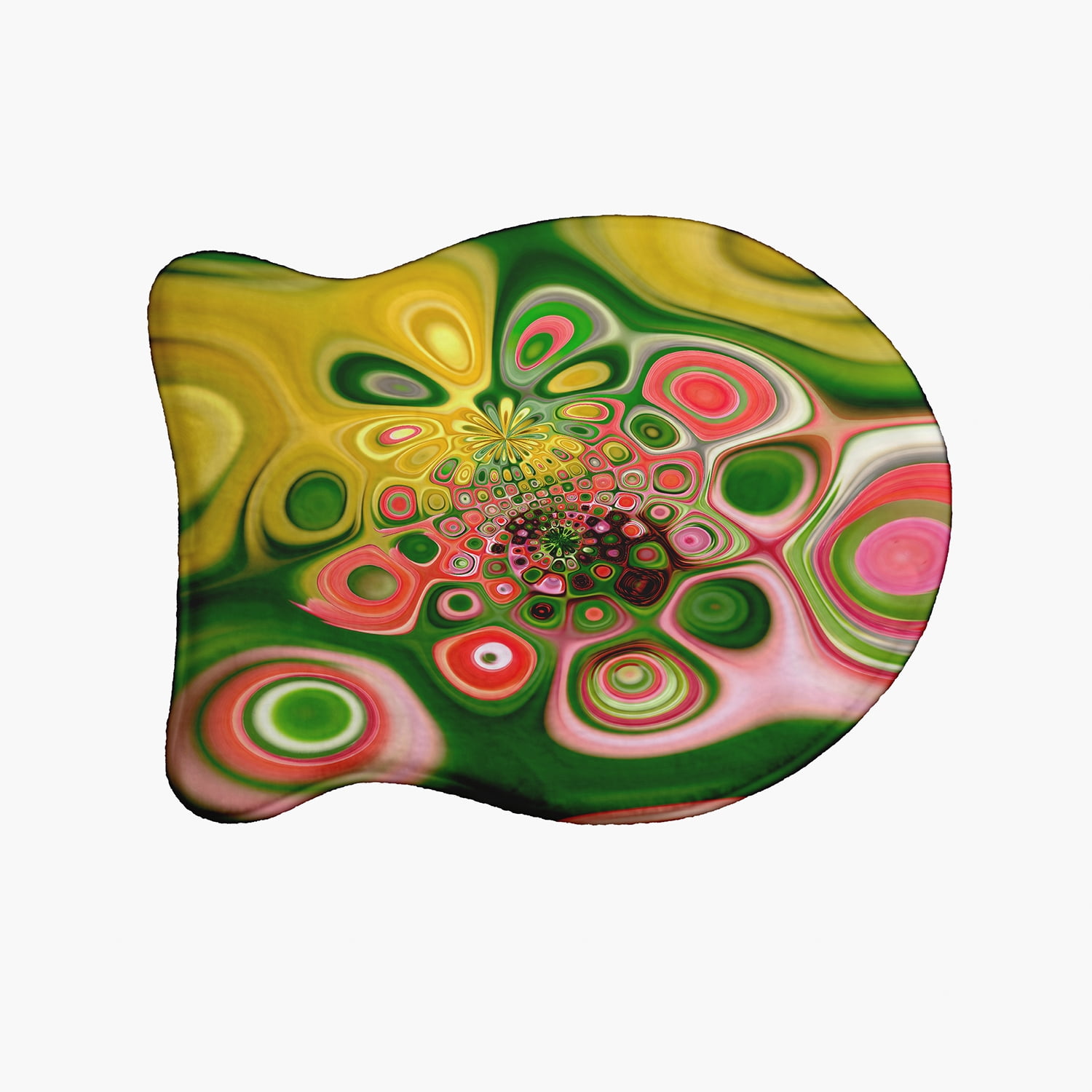 Simply Daisy Spring Pallet Fish Shape Pet Feeding Mat for Cats
