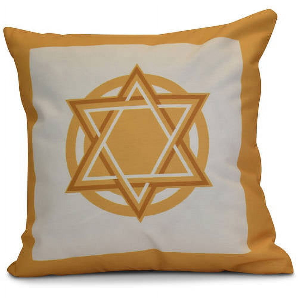 Simply Daisy Star Bright Geometric Print Outdoor Pillow