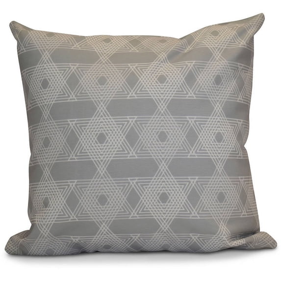 Simply Daisy Star Light Geometric Print Outdoor Pillow