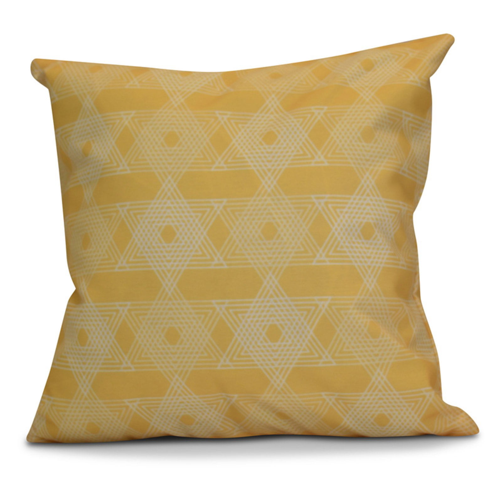Simply Daisy Star Light Geometric Print Outdoor Pillow