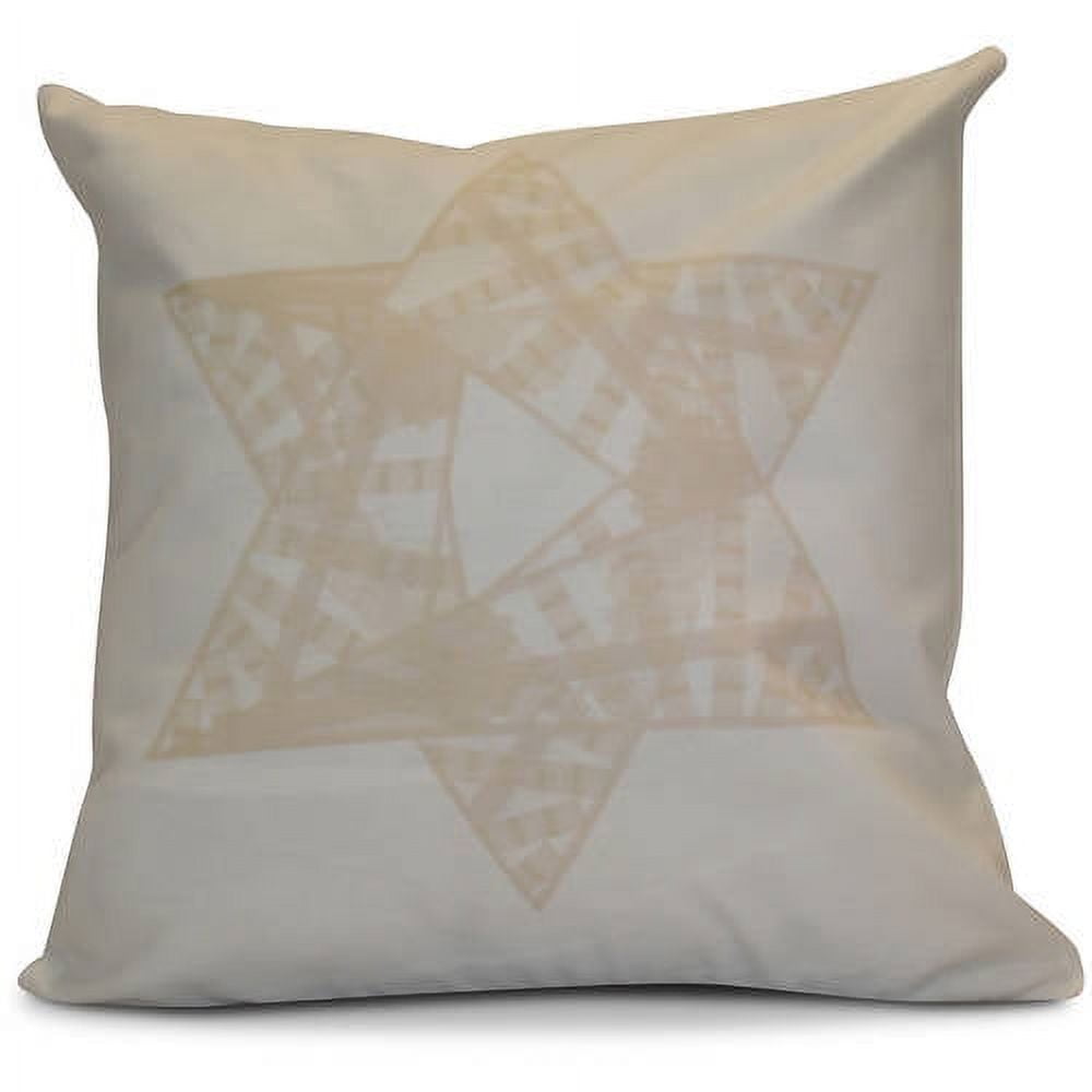 Simply Daisy Star Mosaic Geometric Print Outdoor Pillow
