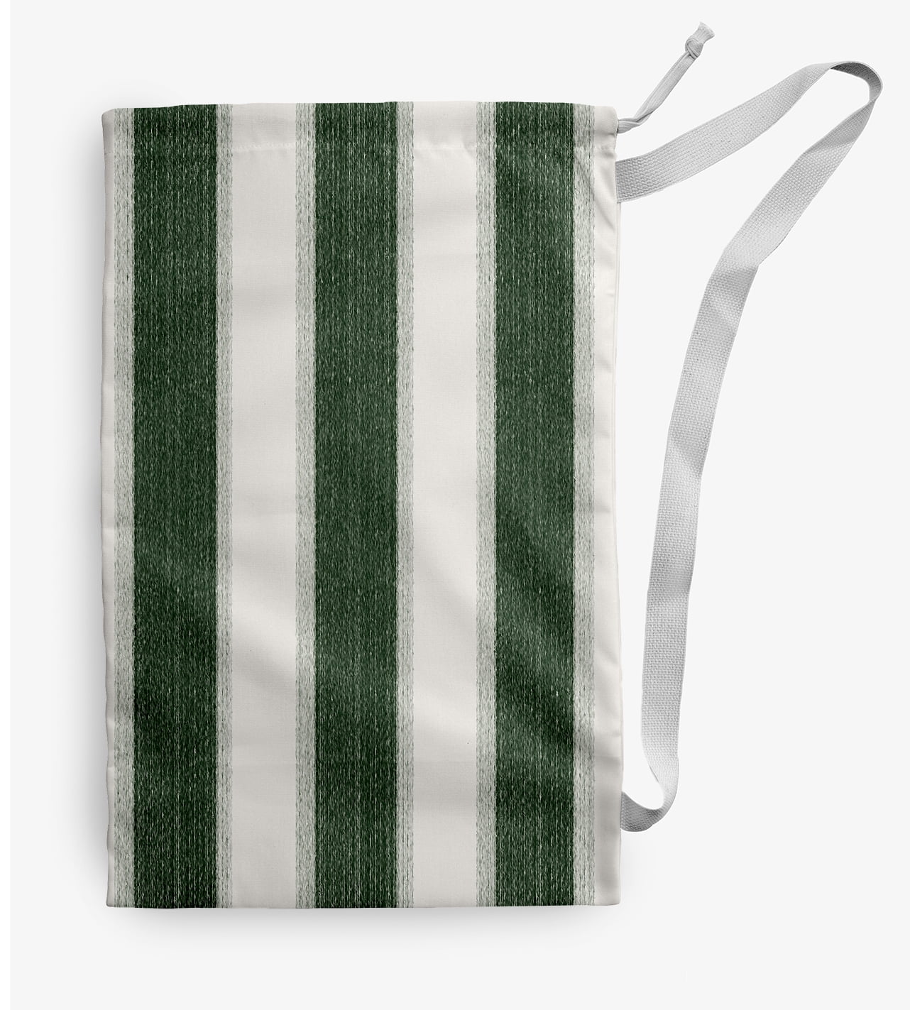 Simply Daisy Striate Stripe 28 x 36 in Green Laundry Bag
