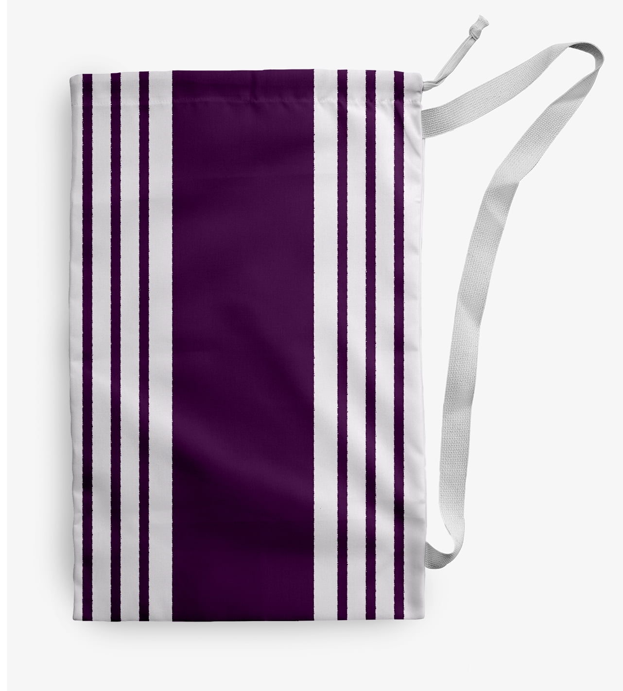 Simply Daisy Stripe 18 x 29 in Purple Laundry Bag