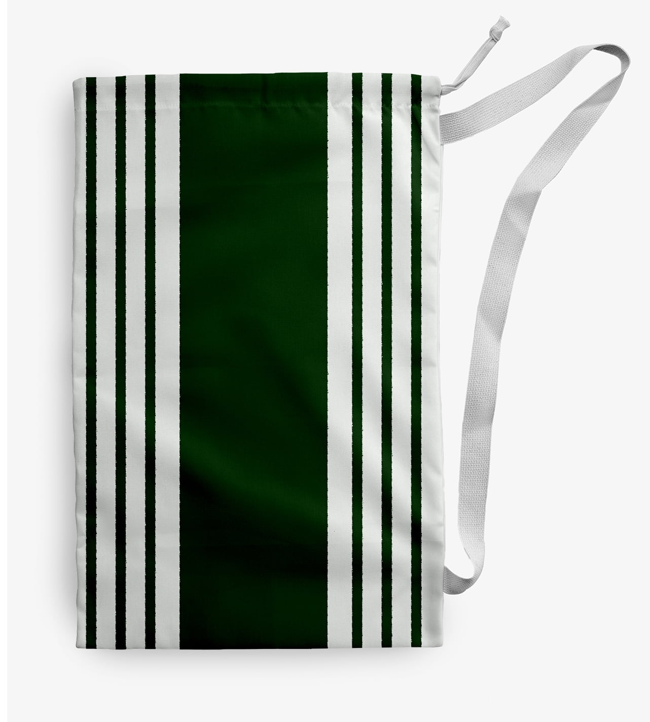 Simply Daisy Stripe 28 x 36 in Evergreen Laundry Bag