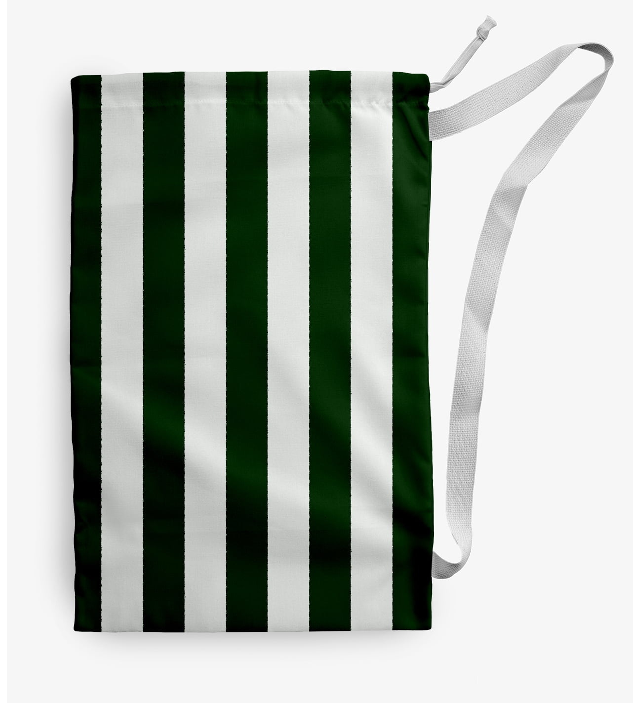 Simply Daisy Stripe 28 x 36 in Evergreen Laundry Bag
