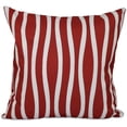 thumbnail image 1 of Simply Daisy Stripe Print Decorative Pillow, 16" x 16", Red, 1 of 1
