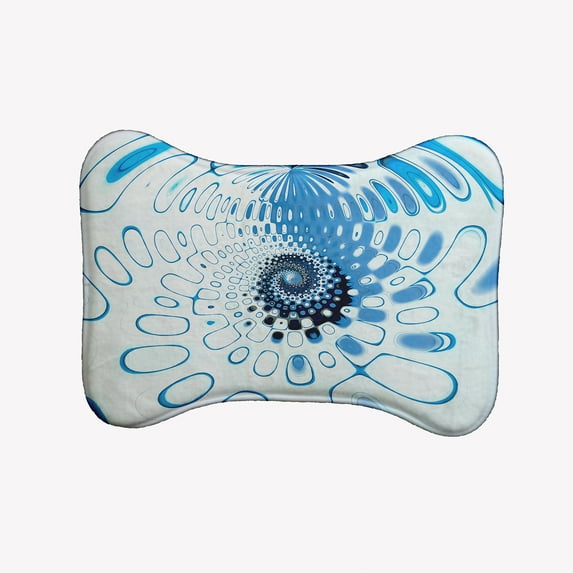 Simply Daisy Summer Shower Bone Shape Pet Feeding Mat for Dogs