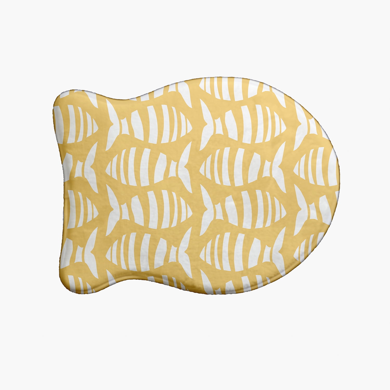 Simply Daisy Swimming School Fish Shape Pet Feeding Mat for Cats