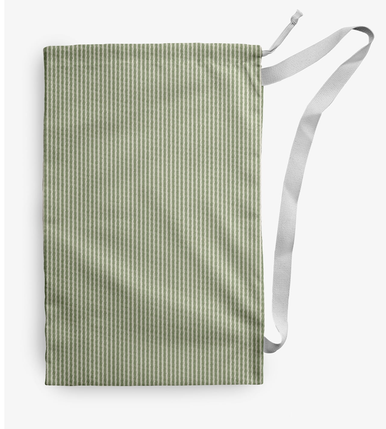 Simply Daisy Ticking Stripe 28 x 36 inch Green Laundry Bag