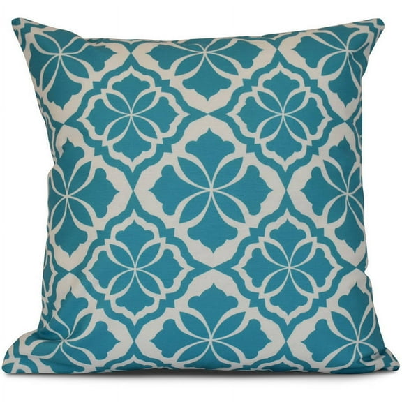 Simply Daisy, Tiki Square, Geometric Print Outdoor Pillow