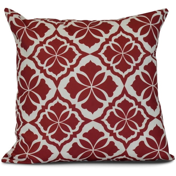 Simply Daisy, Tiki Square, Geometric Print Outdoor Pillow