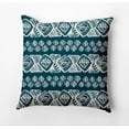 thumbnail image 1 of Simply Daisy Tribal Geo Outdoor Pillow, Blue/White, 20 in x 20 in, 1 of 1