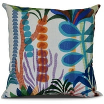 Simply Daisy, Tropical Jungle, Floral Print Outdoor Pillow