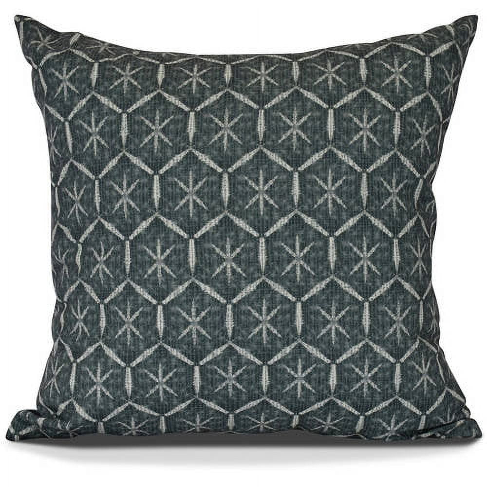 Simply Daisy, Tufted Geometric Print Outdoor Pillow