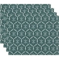 thumbnail image 1 of Simply Daisy Tufted Geometric Print Placemat, Set of 4, 1 of 2