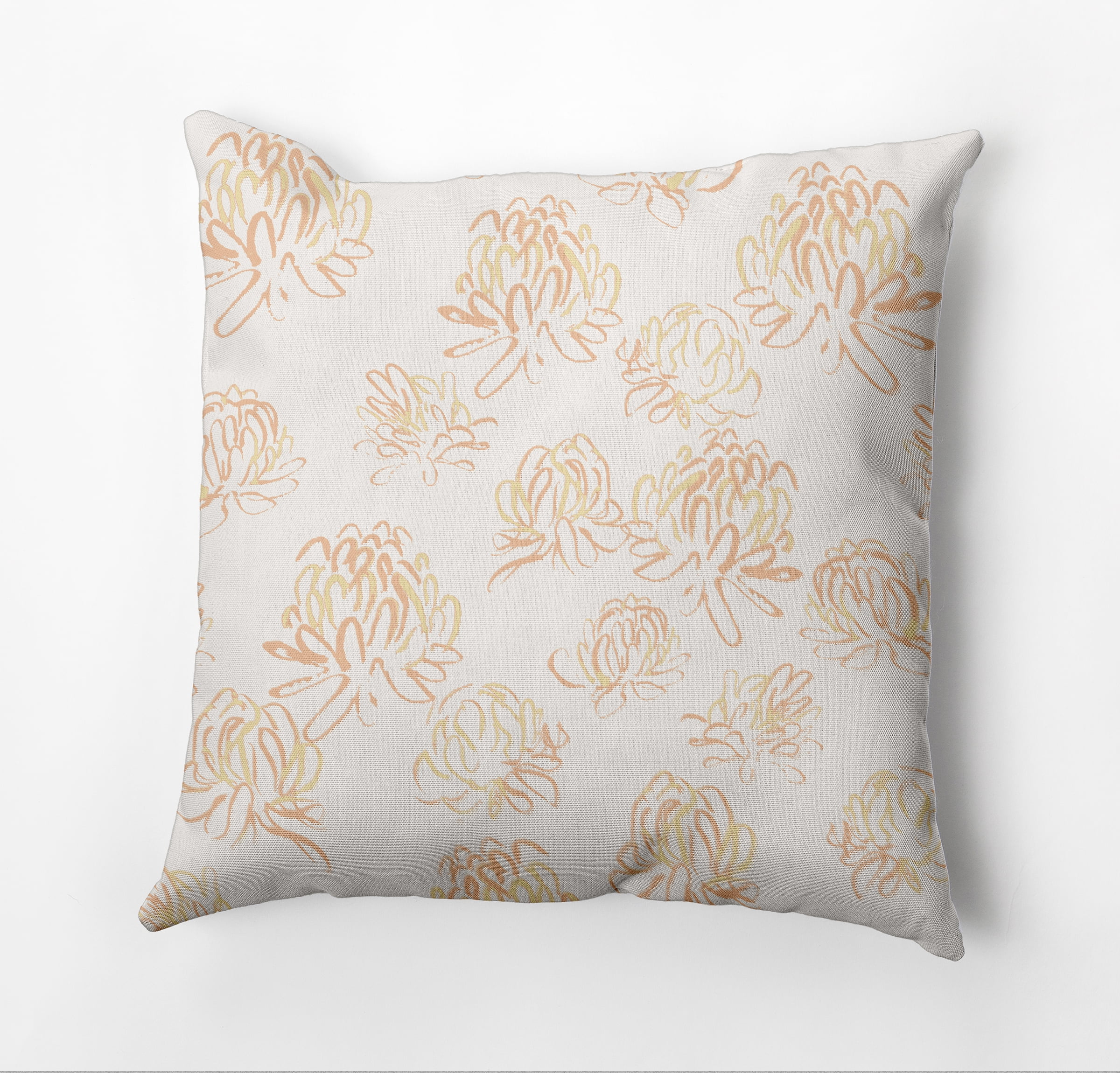 Simply Daisy Tumbly Blossom Outdoor Pillow, Yellow/White, 14 in x 20 in