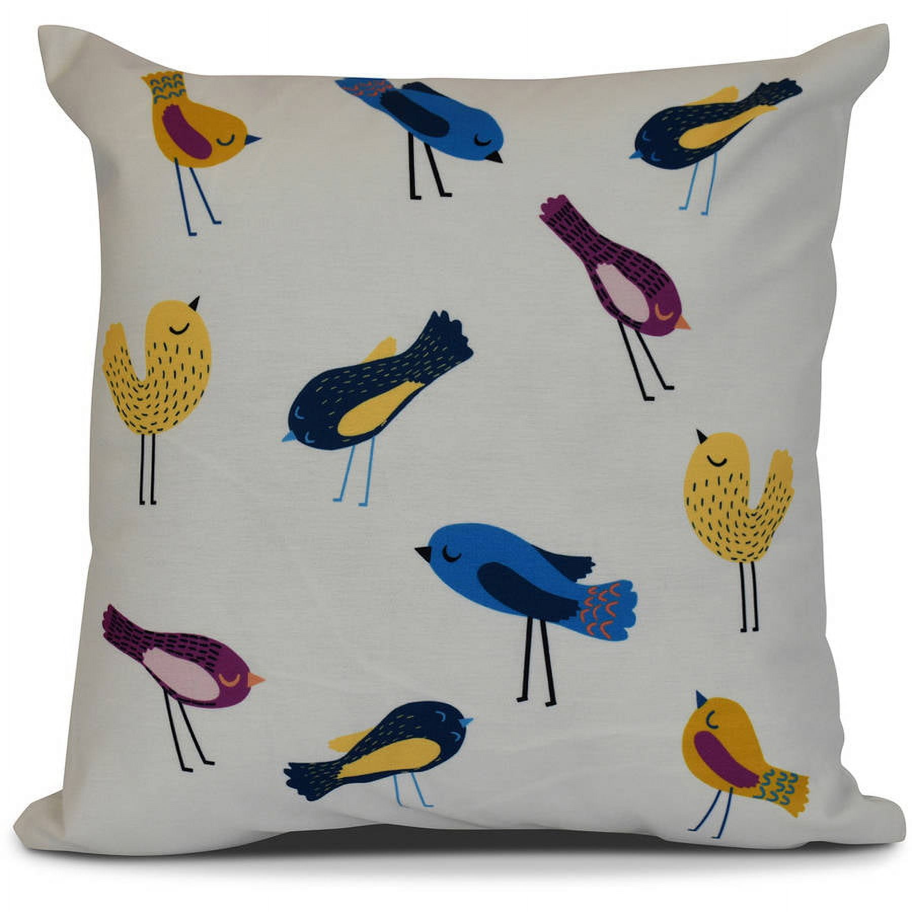 Simply Daisy, Tweets, Animal Print Outdoor Pillow