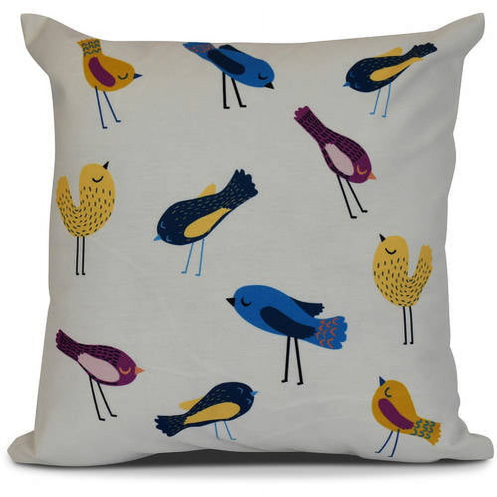 Simply Daisy, Tweets, Animal Print Outdoor Pillow