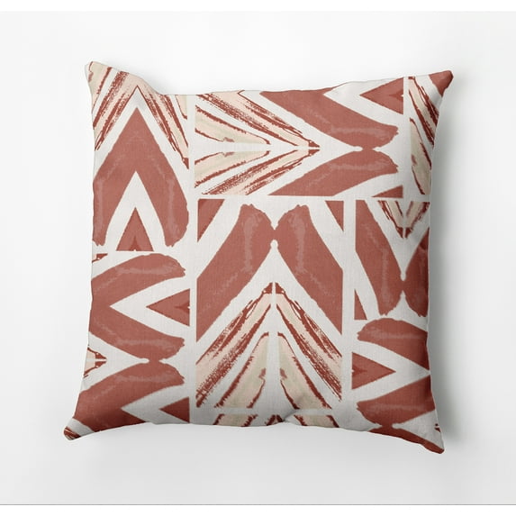 Simply Daisy Urban Graffiti Outdoor Pillow, Brown, 18 in x 18 in